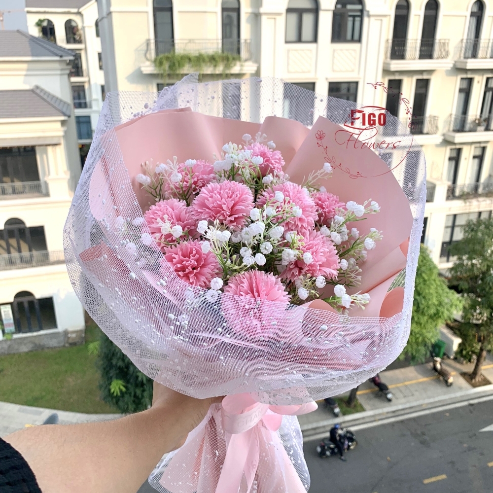[ FIGO FLOWER ] Set hoa FIGO hồng dễ thương