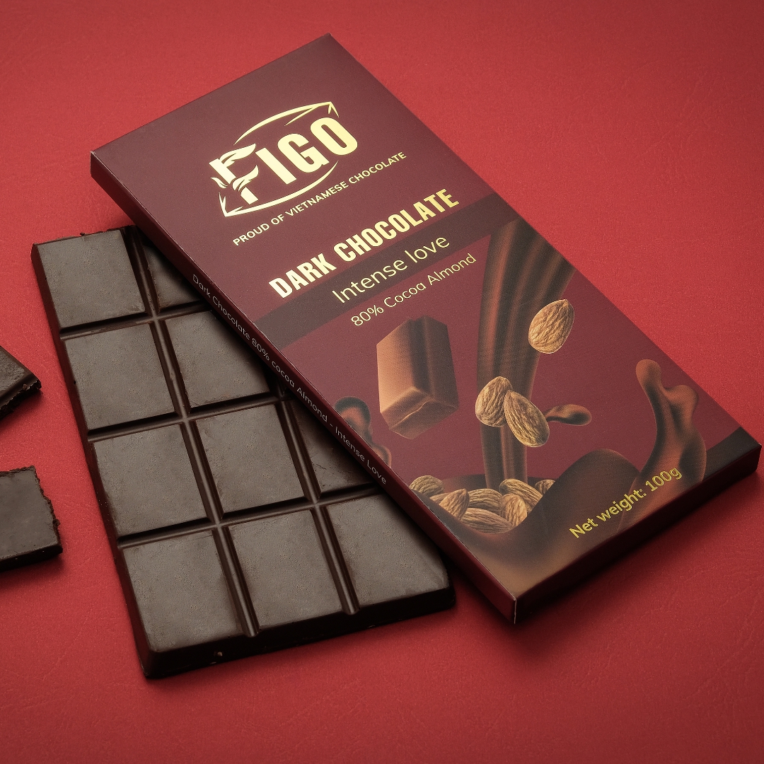 Socola đen hạt hạnh nhân – sự kết hợp giảm cân hoàn hảo của Chocolate Figo