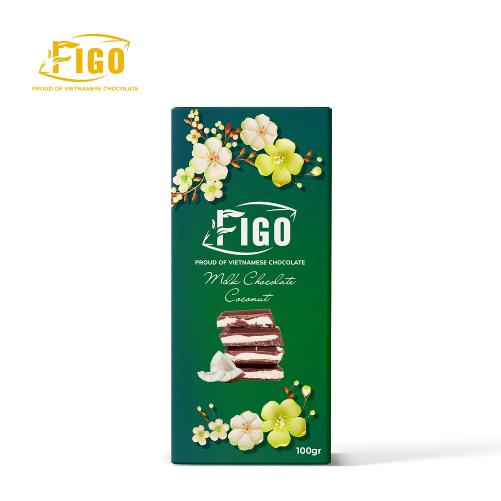 Socola TẾT nhân dừa 100g FIGO