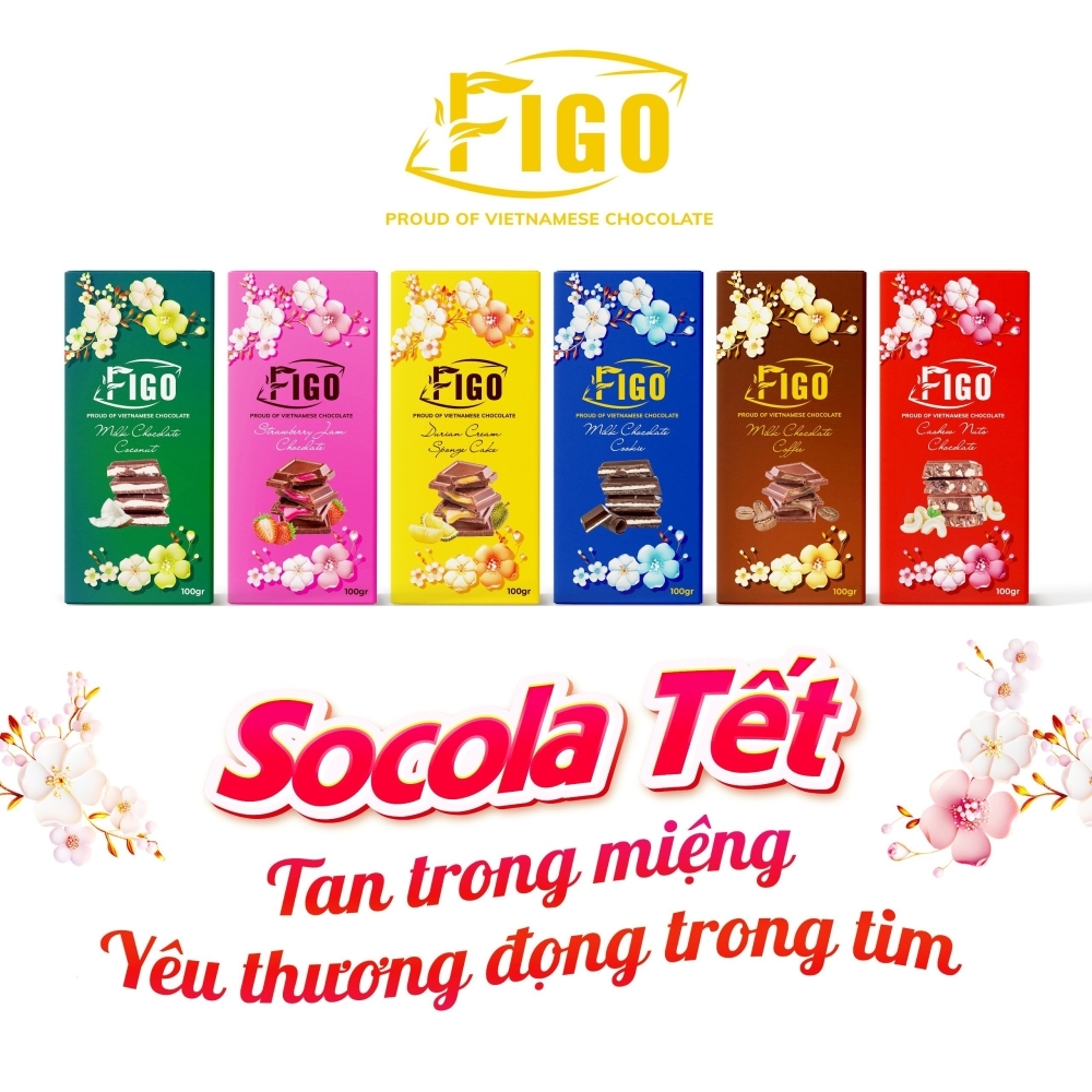 Socola TẾT nhân cà phê 100g FIGO